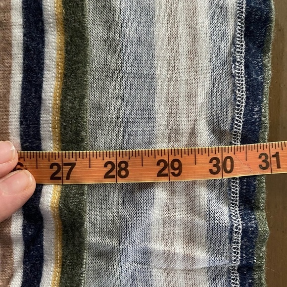 Bobeau Long Sleeve Striped Top Size M - Picture 5 of 7